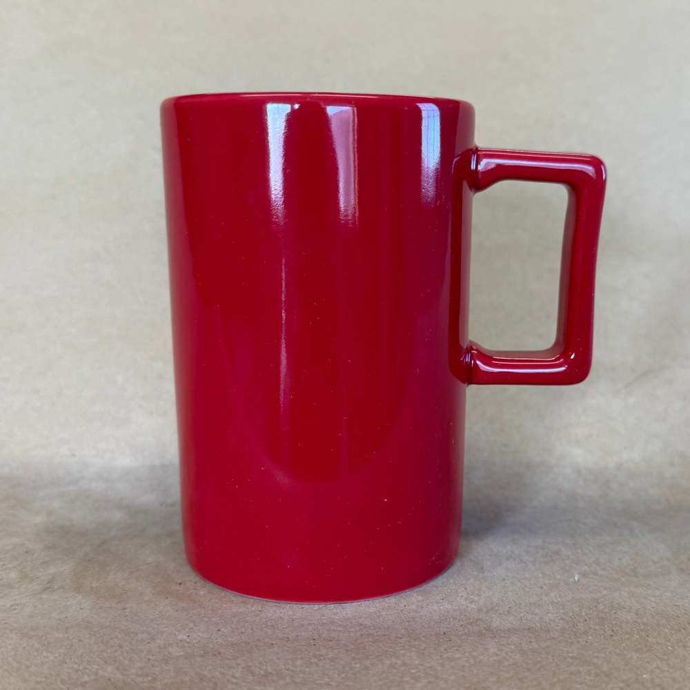 Starbucks Tall Red Square Handle Mug-2018